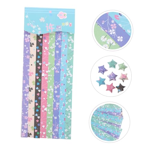 Holibanna 1360 Stück Teiliges Stern Faltpapier Buntes Origami papier mit Mustern DIY Bastelstreifen für Kreative Faltsterne für Spielerisches Lernen und Geschenkdekoration von Holibanna
