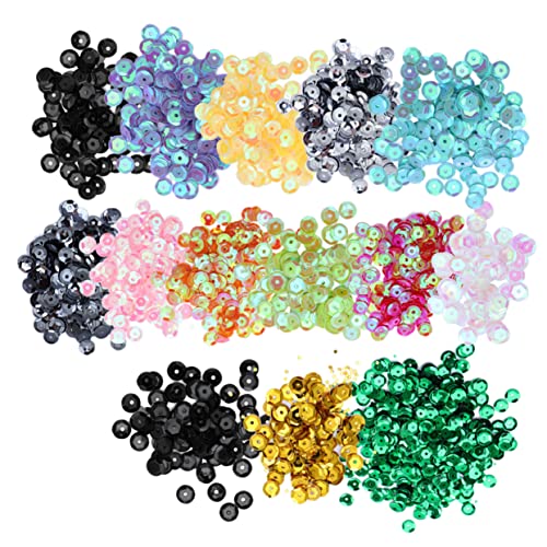Holibanna 14 Packungen Bunte Pailletten für DIY Bastelprojekte Glitzernden Großen Sequin Farben für Scrapbooking Dekoration und Kreative Kunsthandwerke von Holibanna