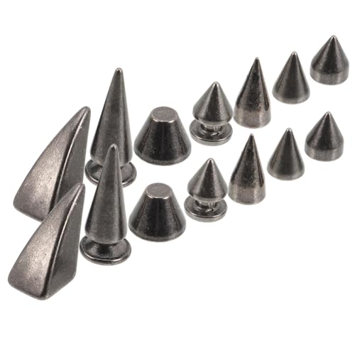 Holibanna 14 Stück Teiliges Punk Metall Nieten mit Glatten Spitzen DIY Kleidung und Leder Accessoires Vielseitig für Taschen Schuhe Jacken Gürtel Einfach zu Befestigen und Langlebig Holibanna 14 Stück Teiliges Punk Metall Nieten mit Glatten Spitzen DIY Kleidung und Leder Accessoires Vielseitig für Taschen Schuhe Jacken Gürtel Einfach zu Befestigen und Langlebig von Holibanna