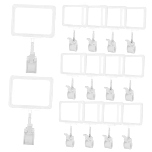 Holibanna 15 Set Office -zeichenhalter Für Schreibtische Mit Rotierenden Zeichenclip Für Anzeigen Und Supermarkt -etikettenhalter von Holibanna