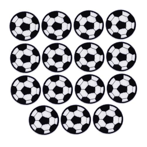Holibanna 15 Stück Cartoon Fußball Stoffaufnäher Große Bestickte Patches zur Dekoration und Reparatur von Kleidung Taschen und Mehr von Holibanna