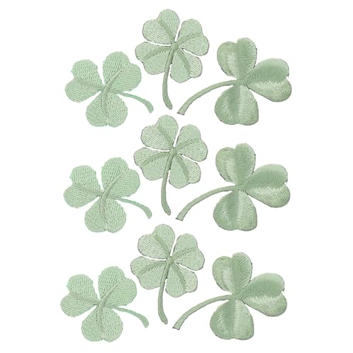 Holibanna 15 Stück Teiliges Kleeblatt Selbstklebende Stickflecken für Kleidung Strapazierfähige Reparatur patches Vielseitig Shirts Jeans Taschen und DIY dekoration von Holibanna