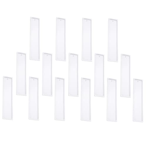 Holibanna 15 Stück Teiliges Silikon Lesezeichen Mold Diy Epoxidharz Formen für Buchzeichen Einfach zu Verwendende Handwerksform für Kreative Gestaltung von Holibanna