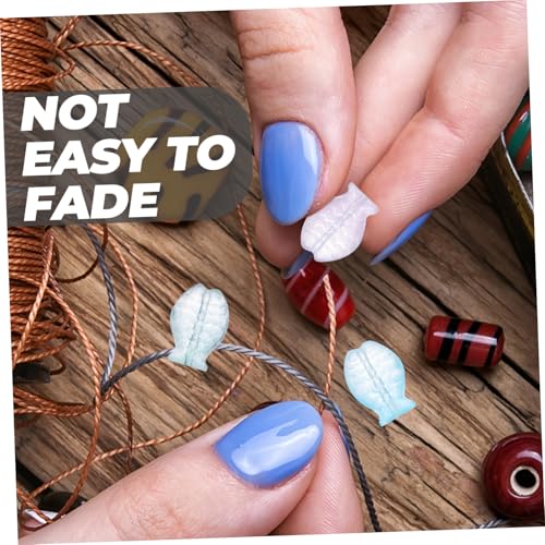 Holibanna 150 Stück Teiliges Glasperlen Farbverlauf Kleine Fischperlen für Armband DIY Glatte Oberfläche Vielseitig für Schmuckherstellung Partydeko und Kreative Bastelprojekte Geeignet von Holibanna