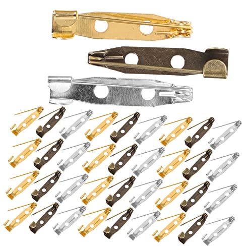 Holibanna 150Stücke Broschen Stifte Rückseiten Sicherheitsnadeln für DIY Schmuckherstellung Antikbronze Leicht Robust für Handwerk Abzeichen Corsagen von Holibanna
