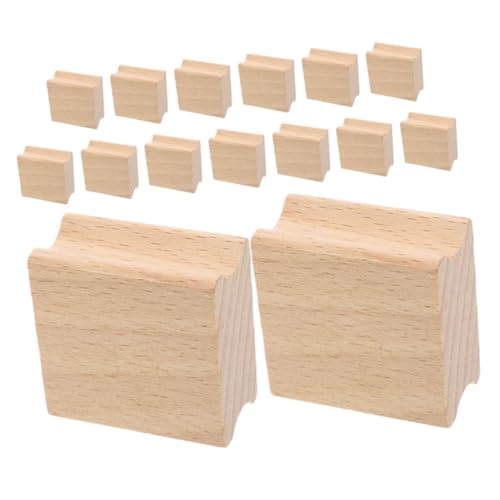 Holibanna 15pcs Holzstempel Leere Holzmarken Mit Groove Für DIY -schnitzholz -sammelalbum Versiegelung Kreative Briefmarken Blankschnitze Verwenden Holzstamper von Holibanna