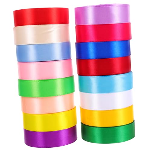 Holibanna 16 Rollen Farbige Satinbänder für Bastelarbeiten Dekoration und DIY Vielseitige Festival Ribbons Stabilem Polyester für Kreative Projekte Holibanna 16 Rollen Farbige Satinbänder für Bastelarbeiten Dekoration und DIY Vielseitige Festival Ribbons Stabilem Polyester für Kreative Projekte von Holibanna