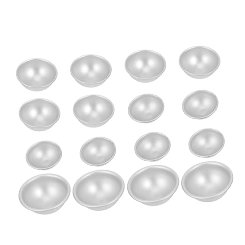 Holibanna 16 Stück Teiliges Badebombenform Aluminiumlegierung Kleine Runde Form für DIY Badebomben Seifenherstellung Badekugel Backform mit Glatten Kanten Wiederverwendbar und Leicht zu Holibanna 16 Stück Teiliges Badebombenform Aluminiumlegierung Kleine Runde Form für DIY Badebomben Seifenherstellung Badekugel Backform mit Glatten Kanten Wiederverwendbar und Leicht zu von Holibanna
