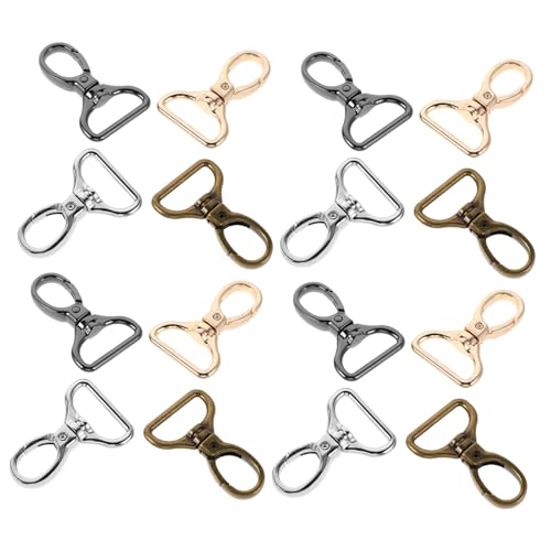 Holibanna 16 Stück Teiliges Drehbare Karabinerhaken aus Innendurchmesser Drehbare D-ring-lobster-verschlüsse für Schmuckherstellung Schlüsselanhänger Taschen und Diy-zubehör von Holibanna