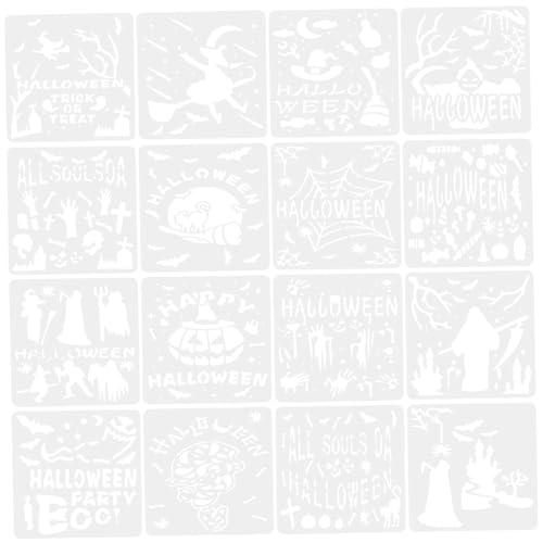 Holibanna 16 Stück Teiliges Halloween Malvorlagen Wiederverwendbare Zeichenschablonen für Gestalten Scrapbooking und Wanddekoration Holibanna 16 Stück Teiliges Halloween Malvorlagen Wiederverwendbare Zeichenschablonen für Gestalten Scrapbooking und Wanddekoration von Holibanna