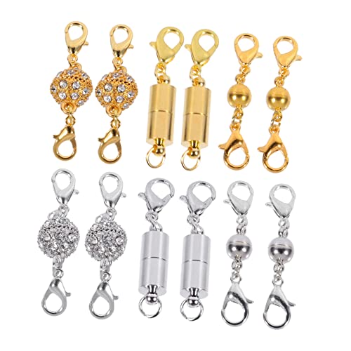 Holibanna 16 Stück Teiliges Set Handgemachte Verbindungsmagnete für Diy Schmuckherstellung Dekorative Verbindungsbeschläge Gold und Silber für Armbänder und von Holibanna