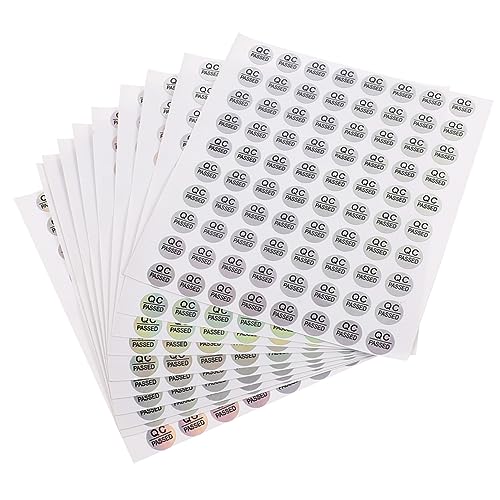 Holibanna 1600Stücke Selbstklebende Qc Passed Aufkleber Zur Qualitätssicherung Lagerverwaltung Und Produktionsüberwachung Und Langlebig von Holibanna