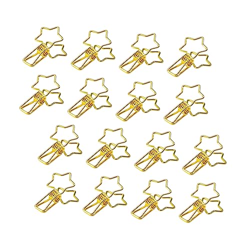 Holibanna 16Stücke Hohl Empfangsklammer Kreative Büro Dateiklemmen Metall Dokumentclips Für Fotos Und Belege Goldfarben Boxen Für Büro Und Zuhause von Holibanna