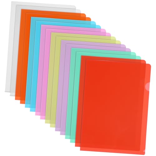 Holibanna 16Stücke Transparente Form Dokumentenmappe Plastikhüllen für Bürobedarf Robust und Langlebig für Dokumentenorganisation und Aufbewahrung von Holibanna