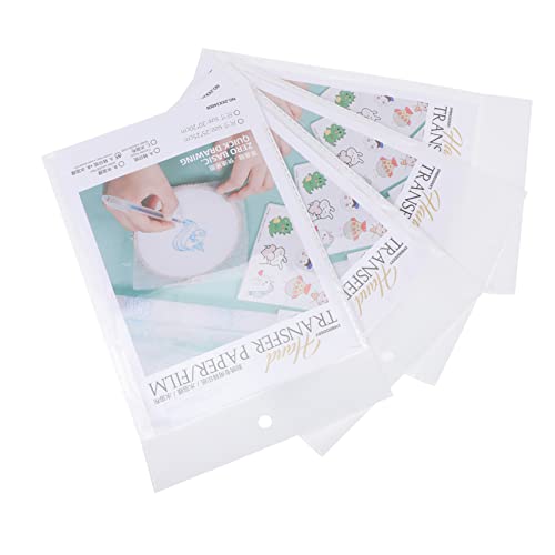 Holibanna 16Stücke Wasserlöslicher Film für DIY Stickerei Transparente Transferfolie für Einfache Anwendung Wasserlösliches Stickpapier Zubehör für Bastelprojekte von Holibanna