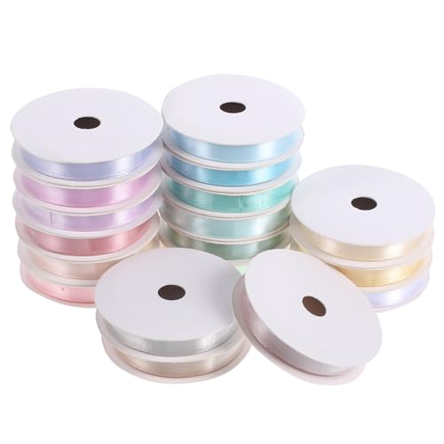Holibanna 18 Rollen Dekorative Satinbänder Farben pro Rolle für Hochzeiten und DIY Bastelprojekte Romantische Verpackungs und Festtagsdekoration Zufällige Farbe Zufällige Farbe Holibanna 18 Rollen Dekorative Satinbänder Farben pro Rolle für Hochzeiten und DIY Bastelprojekte Romantische Verpackungs und Festtagsdekoration Zufällige Farbe Zufällige Farbe von Holibanna