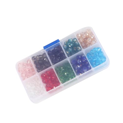Holibanna 1Packung Glasperlen für Schmuckherstellung Bicone Kristallperlen für DIY Armbänder Halsketten ca Praktischer Aufbewahrungsbox Kreativ und Langlebig von Holibanna