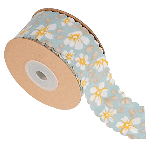 Holibanna 1Rolle Cuttable Band mit Blumenmuster für DIY Projekte Yards für Geschenkverpackungen Dekorationen und Handwerksarbeiten Langlebig und Einfach Zuschneidbar von Holibanna