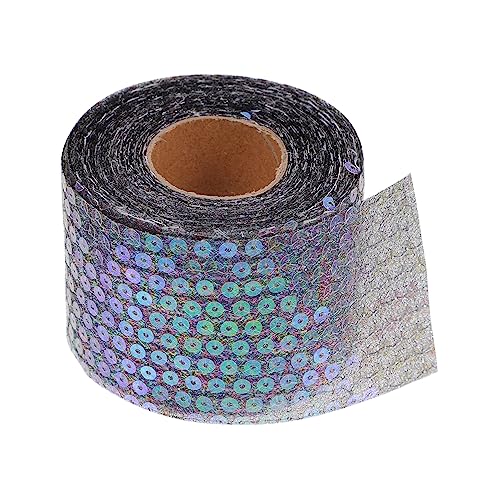 Holibanna 1Rolle DIY Geschenkverpackung Schleifenband Für Kinderhaarschmuck Schwarzes Glitzerndes Dekorationsband Für Bastelarbeiten Und Projekte von Holibanna