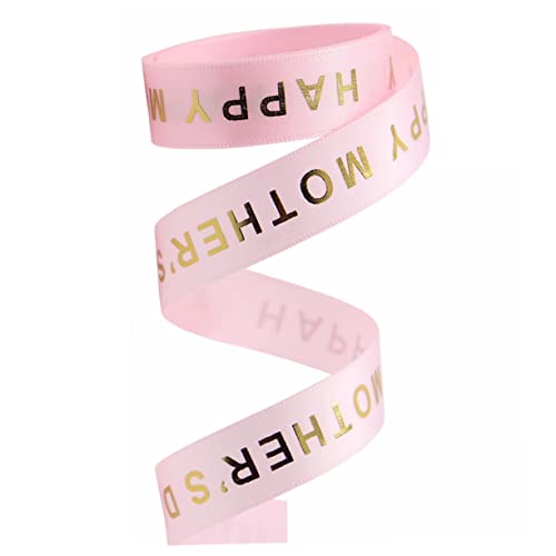 Holibanna 1Rolle Geschenkband Für Muttertag Und Feste Ribbon Mit Muster Für Dekoration Geschenkverpackung Bastelprojekte von Holibanna