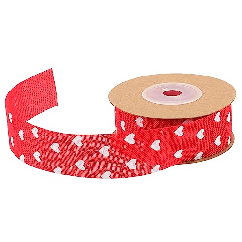 Holibanna 1Rolle Herzmusterband Yards Geschenkband Für Valentinstag Hochzeitsdekoration Und Rotes Dekoband Für DIY Projekte Und Festliche Anlässe von Holibanna