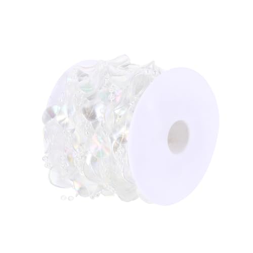 Holibanna 1Rolle Iridescence Maple Leaf Trim Transparente Acryl Perlen Schnur für Hochzeits und Partydekorationen für DIY Projekte und Bastelideen von Holibanna