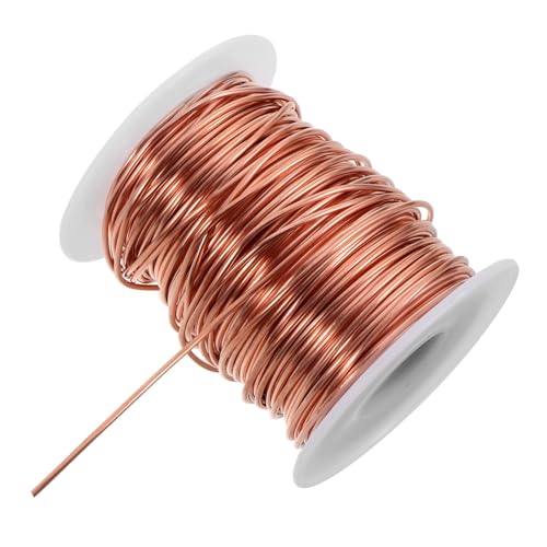 Holibanna 1Rolle Kupferdraht Flexibler und Biegsamer Schmuckdraht für DIY Projekte Elektrokultur Gartenarbeit und Schmuckherstellung Reiner Kupferdraht für Vielseitige von Holibanna