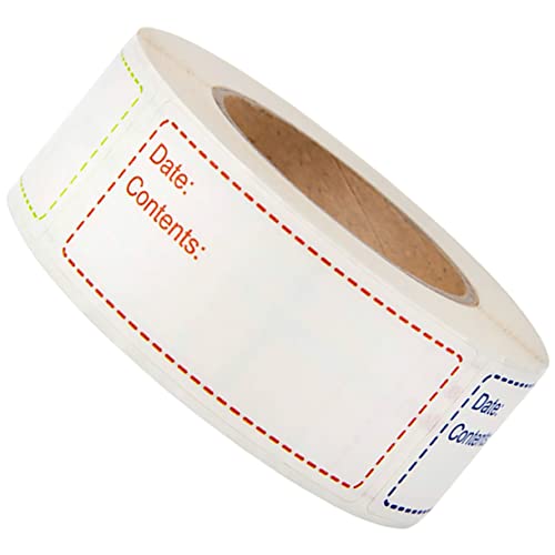 Holibanna 1Rolle Lebensmitteletiketten und Ölbeständig Praktische Aufkleber für Flaschen und Vorratsdosen Einfach zu Beschriften mit Kugelschreiber oder Gelstift von Holibanna