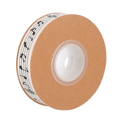 Holibanna 1Rolle Musik Geripptes Band Baumwoll Ribbon für Geschenkverpackungen Bastelprojekte und Blumenverpackungen für Partys und Dekorationen von Holibanna