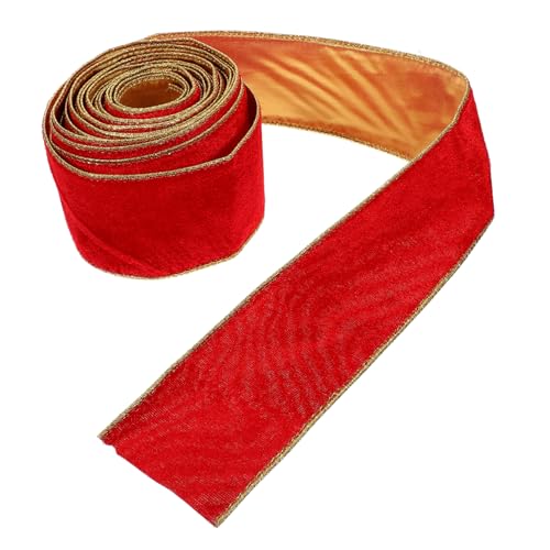 Holibanna 1Rolle Rotes Velours Geschenkband Schneidbares Geschenkband Für DIY Geschenkverpackungen Dekorationen Und Bastelprojekte Für Feste Hochzeiten von Holibanna