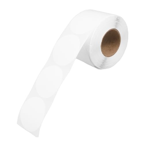 Holibanna 1Rolle Runde Thermoetiketten Wasser und Ölbeständig Selbstklebend für Etikettendrucker DIY Design für Barcodes und Qr Codes Vielseitig Einsetzbar von Holibanna