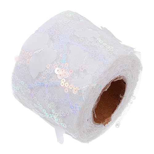 Holibanna 1Rolle Schmetterlingsband Dünnem DIY Nähzubehör mit Gestickten Pailletten für Kleidung Haarschmuck und Kunsthandwerk Leicht und Praktisch für Projekte Holibanna 1Rolle Schmetterlingsband Dünnem DIY Nähzubehör mit Gestickten Pailletten für Kleidung Haarschmuck und Kunsthandwerk Leicht und Praktisch für Projekte von Holibanna