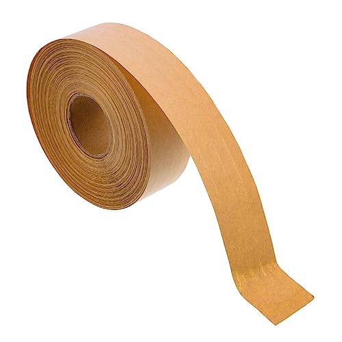 Holibanna 1Rolle Selbstklebendes Kraftpapier Klebeband Beschreibbares Umweltfreundliches Verpackungsband für Pakete Hohe Haftung Versiegeln und Abdecken von Holibanna