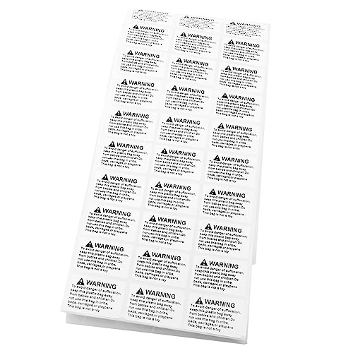 Holibanna 1Rolle Verschlucken Warnetikett Selbstklebender Aufkleber zur von Kindern Hochwertiges Wasserdichtes Material Warnung von Holibanna