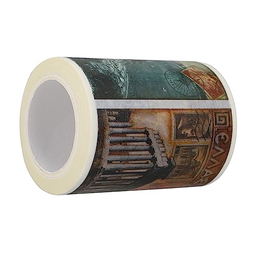 Holibanna 1Rolle Vintage Washi Tape Stempel Aufkleber Handreißbar Kreative DIY Dekoration für Notizbuch Fotorahmen und Möbel Hochwertiges Washi Papier Selbstklebend Holibanna 1Rolle Vintage Washi Tape Stempel Aufkleber Handreißbar Kreative DIY Dekoration für Notizbuch Fotorahmen und Möbel Hochwertiges Washi Papier Selbstklebend von Holibanna