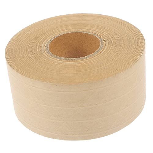 Holibanna 1Rolle Wasseraktiviertes Kraftpapier Verpackungsband Hochwertiges Stark Haftendes Klebeband Für Kartonverpackung Für Rahmenprojekte Schreibbar von Holibanna