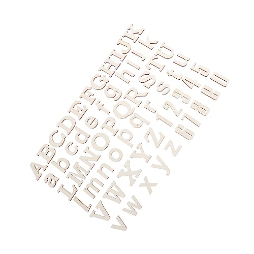 Holibanna 1Satz DIY Holzbuchstaben Und Mehrzweck Holzscheiben Für Bastelarbeiten Dekoration Und Projekte Polierte Bemalen Für Geschenkanhänger von Holibanna
