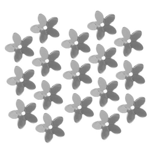 Holibanna 1Satz DIY Pailletten Silberne Blüten Pailletten PVC für Bekleidungsdekoration Bastelbedarf Schmuckherstellung und Kreative Nähprojekte von Holibanna