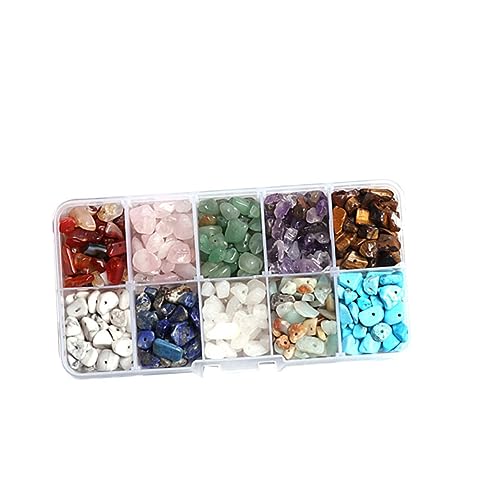 Holibanna 1Satz Distanzperlen Stein für DIY Armband und Schmuckherstellung Aufbewahrungsbox pro Farbe für Bastelprojekte von Holibanna