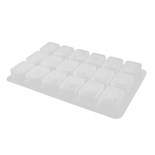 Holibanna 1Satz Epoxid Mahjong Silikonform DIY Gießform für Mahjong Flexibles und Langlebiges Silikonmaterial für Designs und Einfache Handhabung von Holibanna