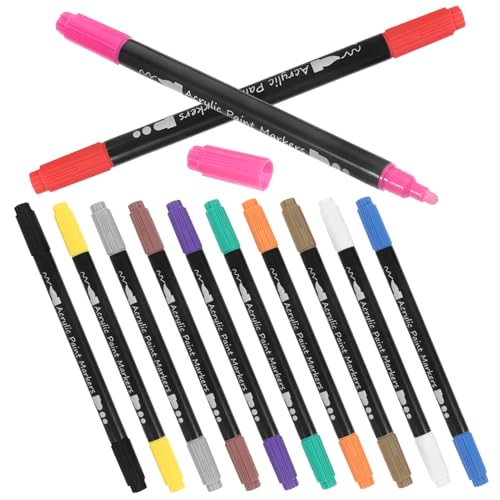 Holibanna 1Satz Farben Dual Head Marker Acrylfarben Für DIY Kunstprojekte Vielseitige Malstifte Für Schule Kunstherstellung Und Mehr von Holibanna