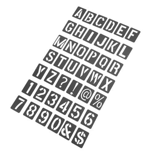 Holibanna 1Satz Große Schablonen für Holzverbrennung Wiederverwendbare Malschablonen für Alphabet Teiliges für Wandkunst DIY Projekte Sicher und Langlebig von Holibanna