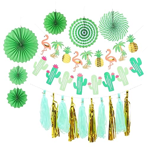 Holibanna 1Satz Hawaiianisches Flamingo Partyballon Teiliges mit Ananas und Flamingo Ballons für Unvergessliche Hawaii Geburtstagsfeiern und Festliche Dekorationen Einfache von Holibanna