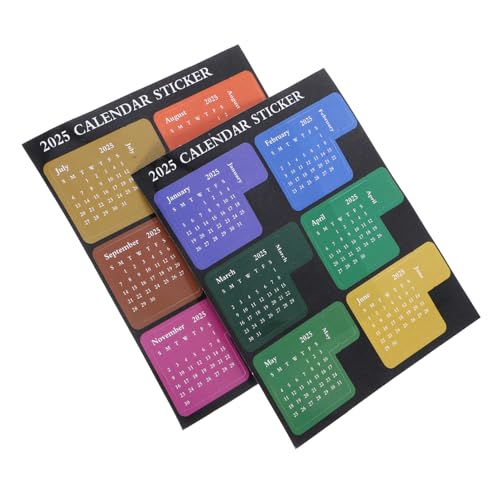 Holibanna 1Satz Kalender Aufkleber Multifunktionale Planer Index Tab Aufkleber Für Notizbücher Monate DIY Buchzubehör Für Effiziente Organisation Und Lesefortschritt Holibanna 1Satz Kalender Aufkleber Multifunktionale Planer Index Tab Aufkleber Für Notizbücher Monate DIY Buchzubehör Für Effiziente Organisation Und Lesefortschritt von Holibanna