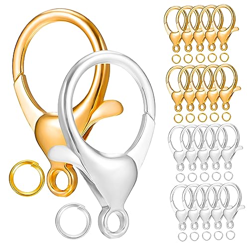 Holibanna 1Satz Karabinerverschlüsse Geschlossene Ringe Langlebige Und Sichere Zubehörteile Für Schmuckherstellung Für Halsketten Und Armbänder von Holibanna