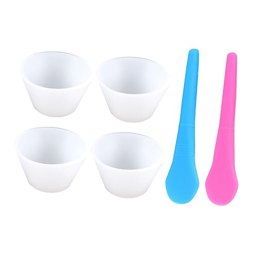Holibanna 1Satz Silikon Mischbecher Teiliges Kit für DIY Epoxidharz Projekte Langlebig und Robust zum Mischen und Gießen und Blauer Silikonrührstab von Holibanna