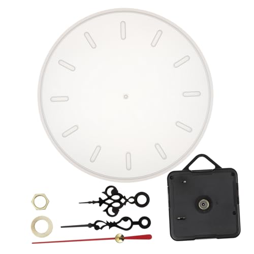 Holibanna 1Satz Silikonform für Wanduhr DIY Epoxidharz Uhr Gussform Rund Sicher Langlebig Schmuckform für Projekte Roter und Schwarzer Zeiger von Holibanna