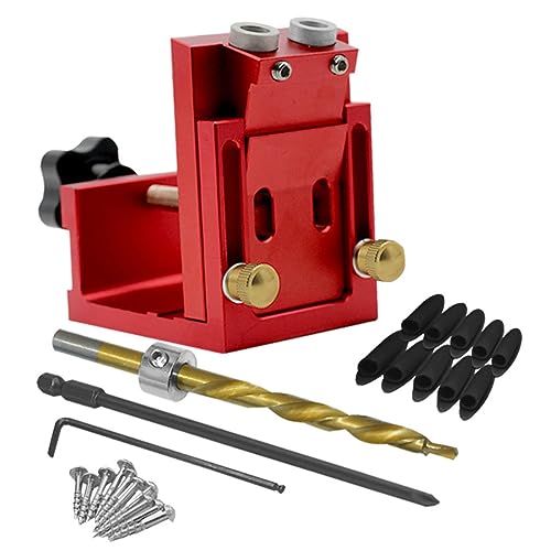 Holibanna 1Satz Taschenloch Jig Kit Bohrführung für Präzise Holzverarbeitung mit Klemmvorrichtung für Holzstärken für Dübel Holibanna 1Satz Taschenloch Jig Kit Bohrführung für Präzise Holzverarbeitung mit Klemmvorrichtung für Holzstärken für Dübel von Holibanna