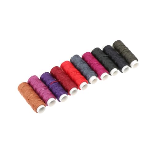 Holibanna 1Satz Wachsschnur Set Flache Nähschnur für Lederarbeiten Farben für DIY Projekte für Nähmaschinen Einfach zu Verarbeiten Versiegeln von Holibanna