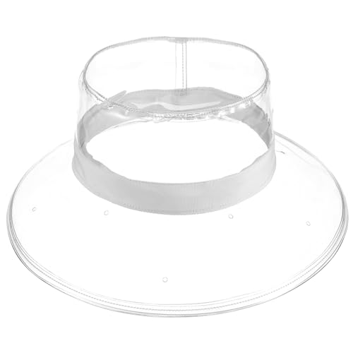 Holibanna 1Stück Transparenter Eimerhut Wasserdichter Sonnenhut Für Outdoor Aktivitäten Personalisierte Kreative Kopfbedeckung Weiß Für Angler Und Strandliebhaber von Holibanna